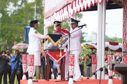 Bertindak Sebagai Inspektur Upacara HUT RI, Herry Naap Ajak Semua Masyarakat Biak Bersatu Isi Kemerdekaan