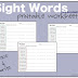 Inspirational Free Printable Sight Word Coloring Pages