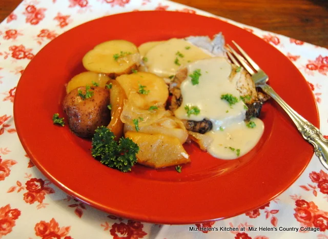 Maple Pork Loin Roast With Apples and Vegetables at Miz Helen's Country Cottage