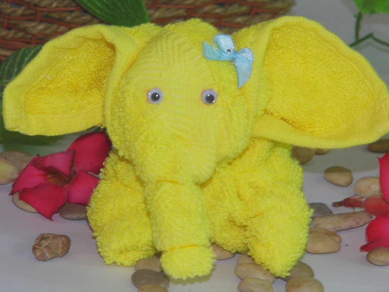 Cara Membuat Gajah dari  Handuk  Kreasi Towel Craft 