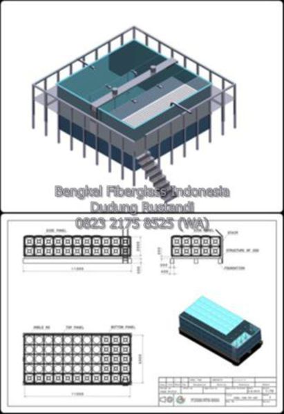 desain tangki panel fiberglass