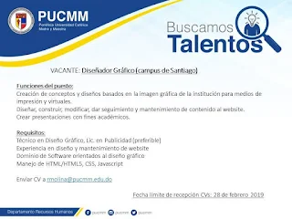 Vacante disponible pucmm