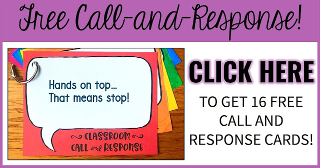 16 Free Call-and-Response Cards.