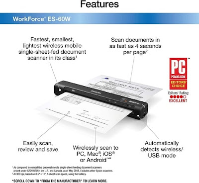 Epson Workforce ES-60W Scanner Review