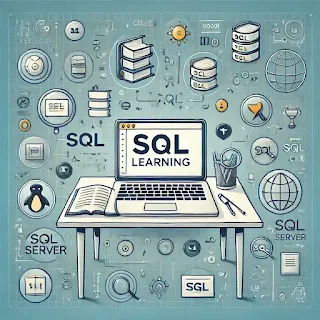 Ilustrasi konsep SQL database dengan tabel relasional