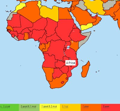 Physical Map Of Africa. PHYSICAL MAP OF AFRICA FOR