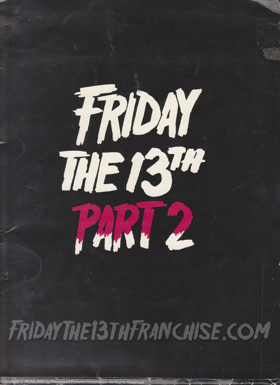 Press Kits: Friday The 13th Part 2