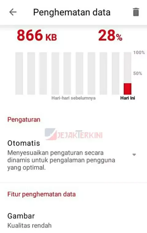 opsi hemat data opera mini