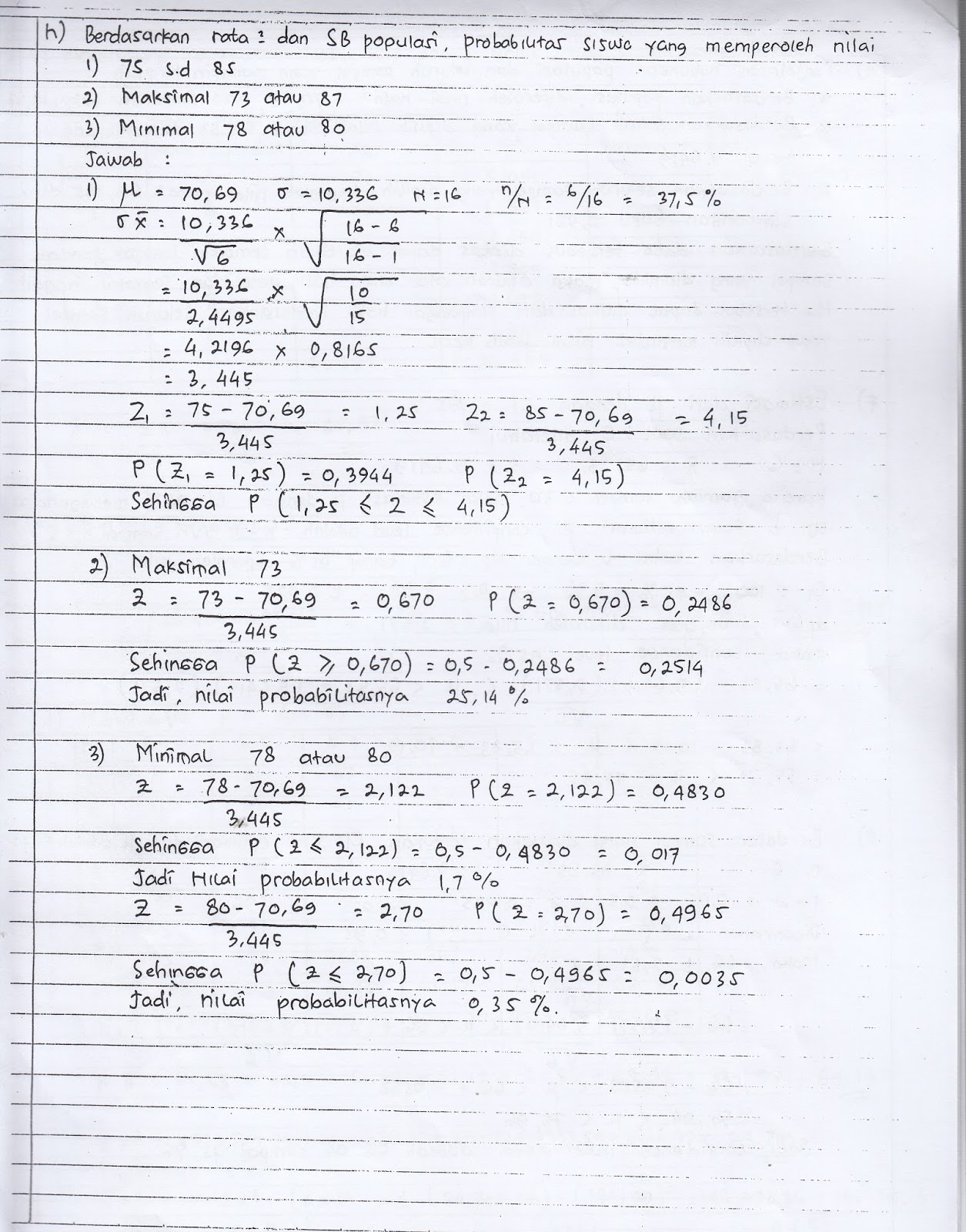 Big Family Unindra Pasca English Contoh Soal Uts Statistik