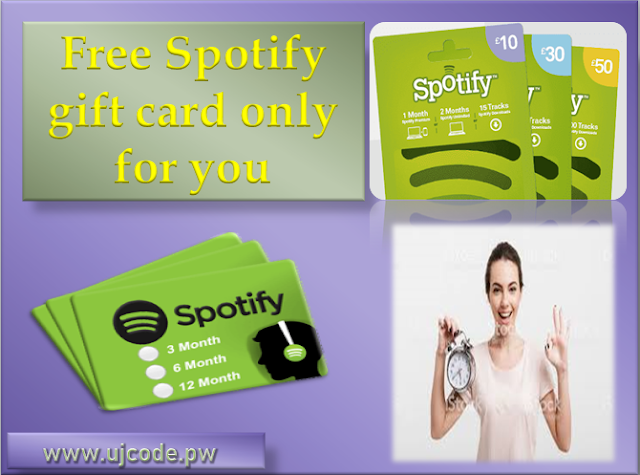 Spotify gifts-free Spotify codes-Spotify Cards generator  