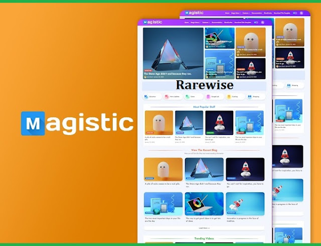 Magistic - Premium Blogger Template 2022