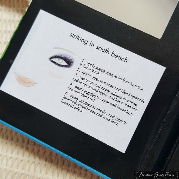 Stila makeup look guide and instructions inside palette