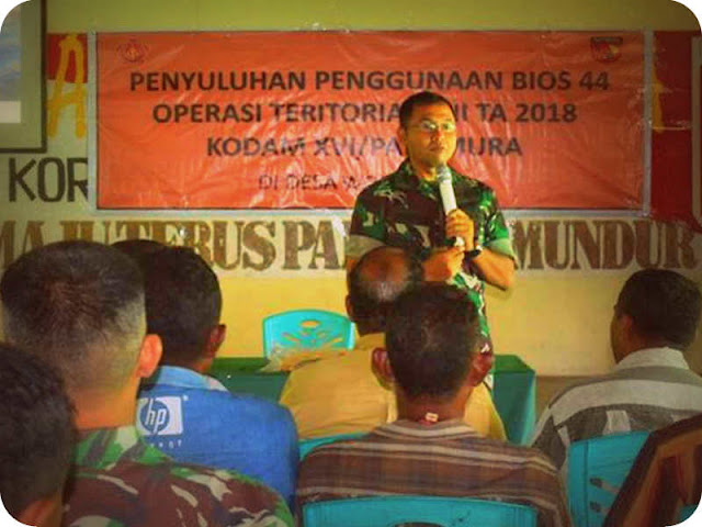 Satgas Opster TNI Kalwedo Perkenalkan Bios 44 ke Warga Pulau Kisar