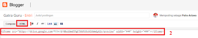 Cara Sematkan File Dari Google Drive di Blog Cara Sematkan File Dari Google Drive 