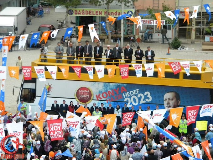 AK Parti Bozkır Mitingi Gerçekleştirildi.