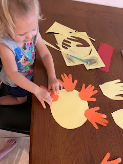 Parent/Child Hand Print Sun Craft