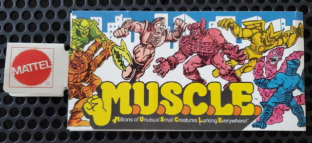 1985 M.U.S.C.L.E. Store Shelf Tag Left Side