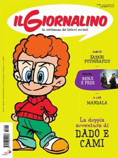 Il Giornalino. La settimana dei lettori curiosi 2016-44 - 6 Novembre 2016 | ISSN 1123-0541 | TRUE PDF | Settimanale | Fumetti | Attualità | Società | Ragazzi
Il Giornaliino è una storica rivista italiana di ispirazione cattolica pubblicata a periodicità settimanale, che contiene fumetti e rubriche di vario genere.
Il Giornaliino è una rivista adatta ai bambini di età compresa tra i 6 e i 20 anni anche se sono molti gli adulti che, leggendo la rivista da ragazzi continuano a leggerla rendendone testimonianza nelle lettere inviate alla rivista.