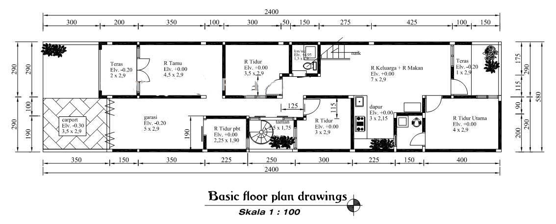 2 Bedroom Apartment Design Plans