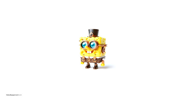 Sponge Bob Steam Punk Ai Generated HD Wallpaper