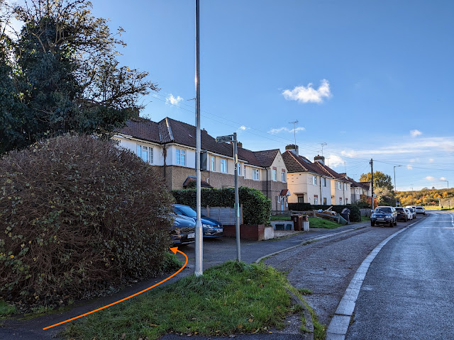 Turn left on Redbourn footpath 34