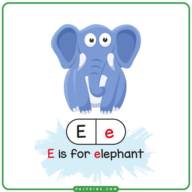 حرف e - حرف e بالانجليزي - حرف e بالانجليزي للاطفال