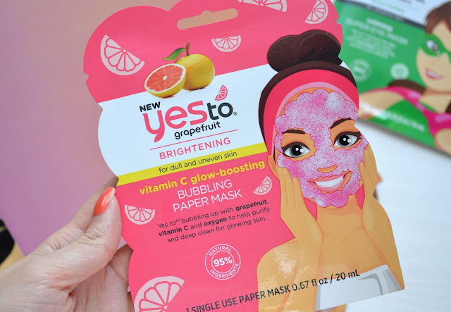 Yes To Coconut and Grapefruit Bubbling Paper Masks