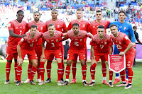 SELECCIÓN DE SUIZA. Temporada 2022-23. Breel Embolo, Ricardo Rodriguez, Manuel Akanji, Nico Elvedi, Granit Xhaka, Yann Sommer. Remo Freuler, Silvan Widmer, Djibril Sow, Ruben Vargas, Xherdan Shaqiri. SELECCIÓN DE SUIZA 1 SELECCIÓN DE CAMERÚN 0 Jueves 24/11/2022, 11:00 horas. XXII Copa Mundial de fútbol de la FIFA Catar 2022, fase de grupos, Grupo G, jornada 1. Al-Wakrah, Catar, estadio Al Yanub: 39.089 espectadores. GOLES: ⚽1-0: 48’, Breel Embolo.