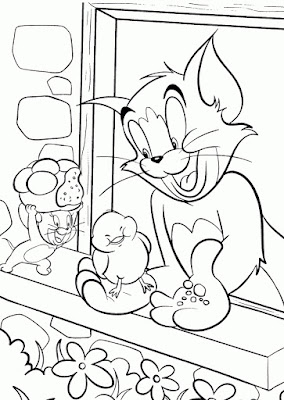 Tom e Jerry – Desenhos para Colorir – Tom and Jerry