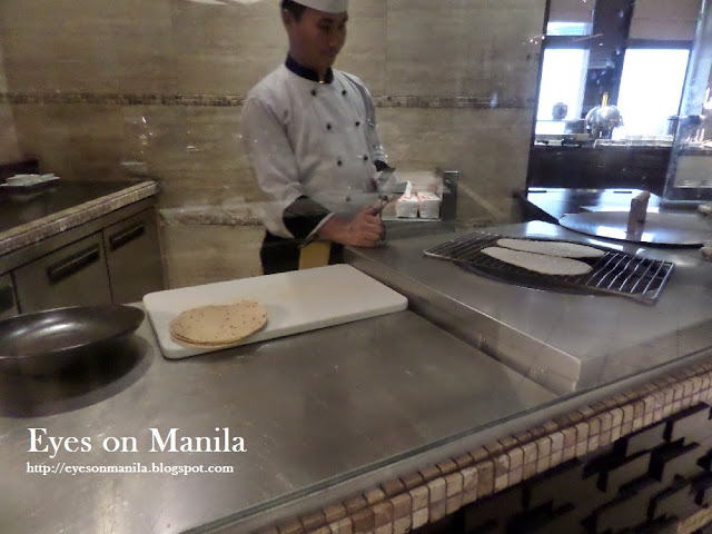 Freshly made Naan bread