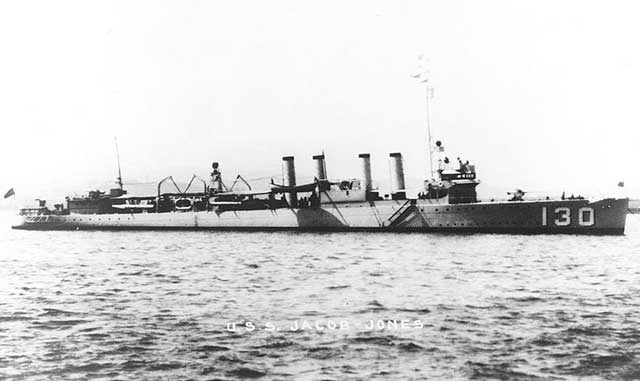 Destroyer USS Jacob Jones, sunk on 28 February 1942 worldwartwo.filminspector.com