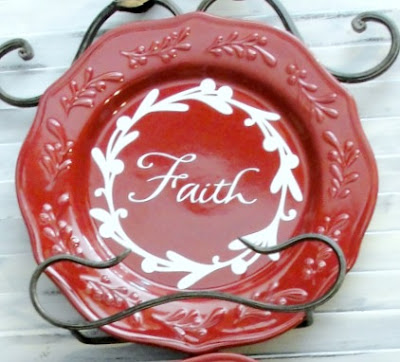 faith, family, friends, kitchen decor, farmhouse, farm house, plates