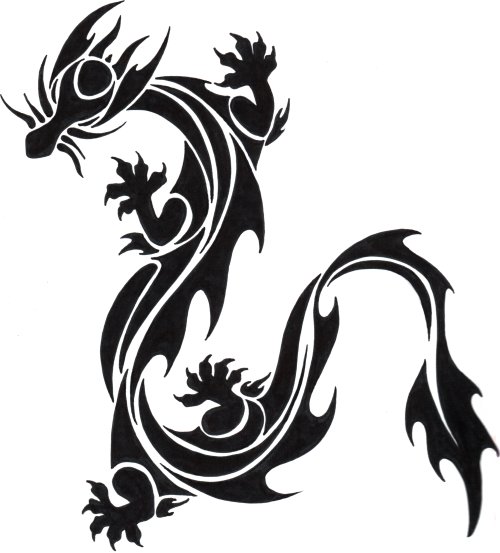 Silhouette Dragon Vector Clipart Silhouette Dragon Vector Clipart