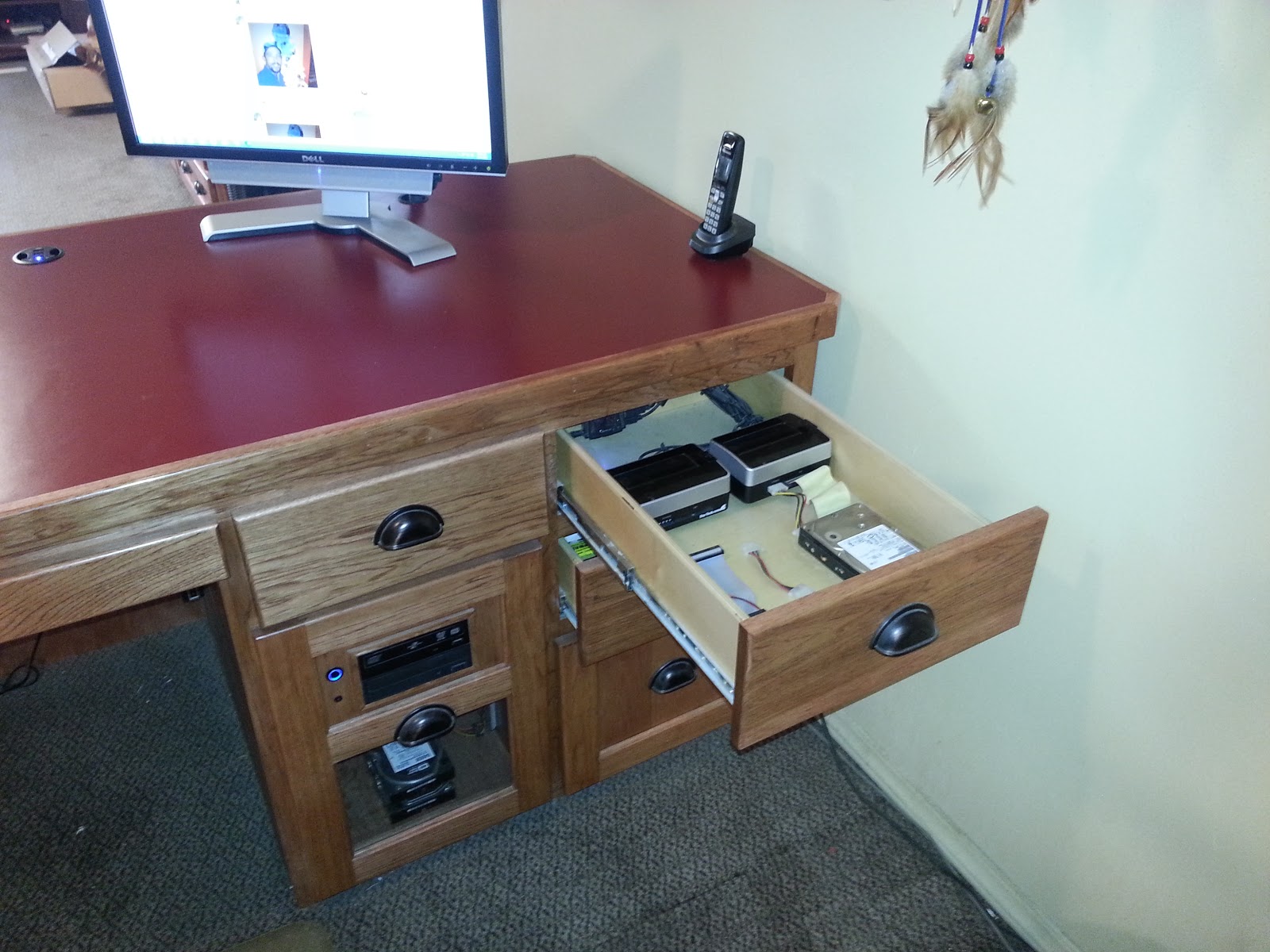 double computer desk