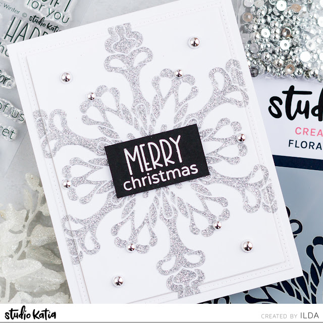 CAS Snowflake Stencil Cards | Studio Katia by ilovedoingallthingscrafty.com 