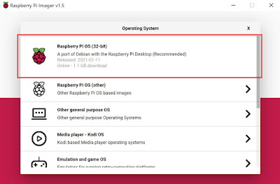 ラズパイOSの選択
