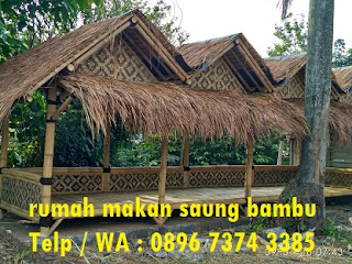 SAUNG BAMBU & GAJEBO BAMBU & RUMAH BAMBU