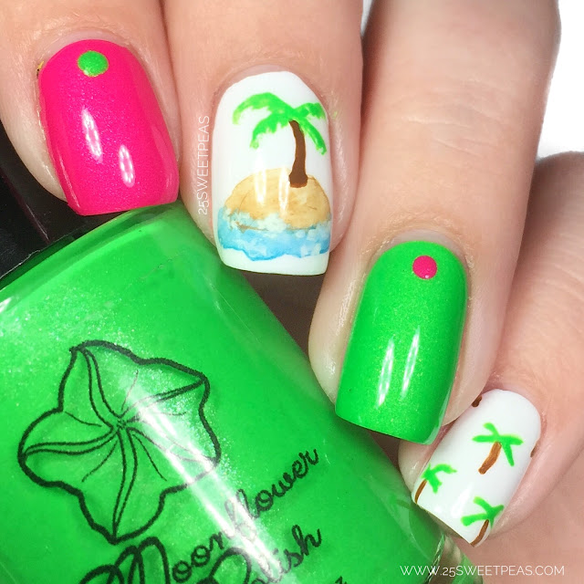 Palm Tree Nail Art