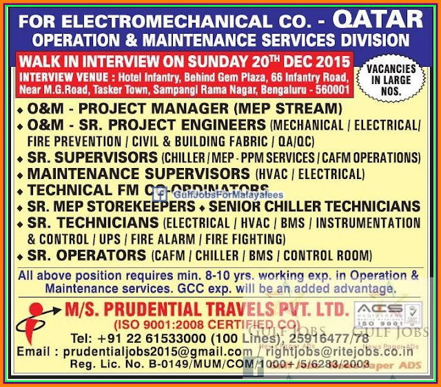 Leading company Job recruitment for Qatar