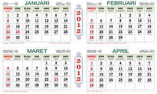kalender 2012 terbaru