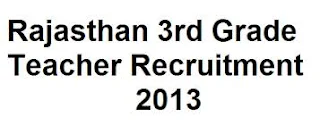 Rajasthan 3rd Grade Teacher Application Form 2013 | RPSC Online Forms