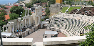 The "Ancient Theatre", set up for a modern concert