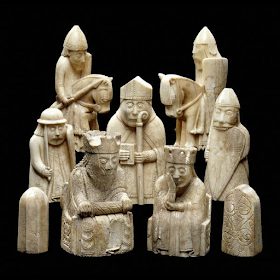 Chess pieces from the Isle of Lewis XII century