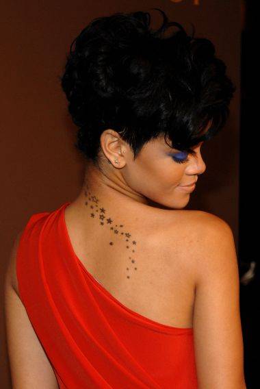 Rihanna's neck tattoo is always a memorable one While it's not something