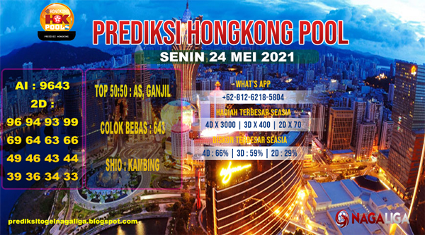 PREDIKSI HONGKONG   SENIN 24 MEI 2021