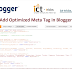 How to Add Optimized Meta Tags in Blogger for SEO