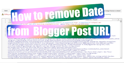 Remove the date from blogger post URL