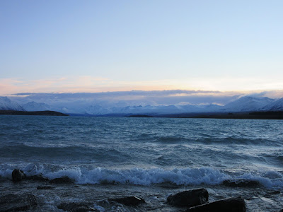 Lago Tekapo, en Nueva Zelanda