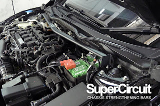 SUPERCIRCUIT Front Strut Bar made for the Honda Civic FC 1.5T