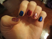 America the Beautiful July 4th Nails